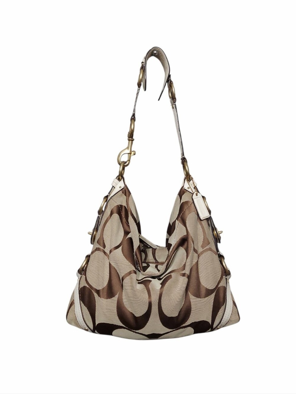 COACH Carly Hobo Y2K Vintage ワンショルダーバッグ Coach | Bags | Coach Carly Vintage Y2k Signature Canvas Zip Hobo